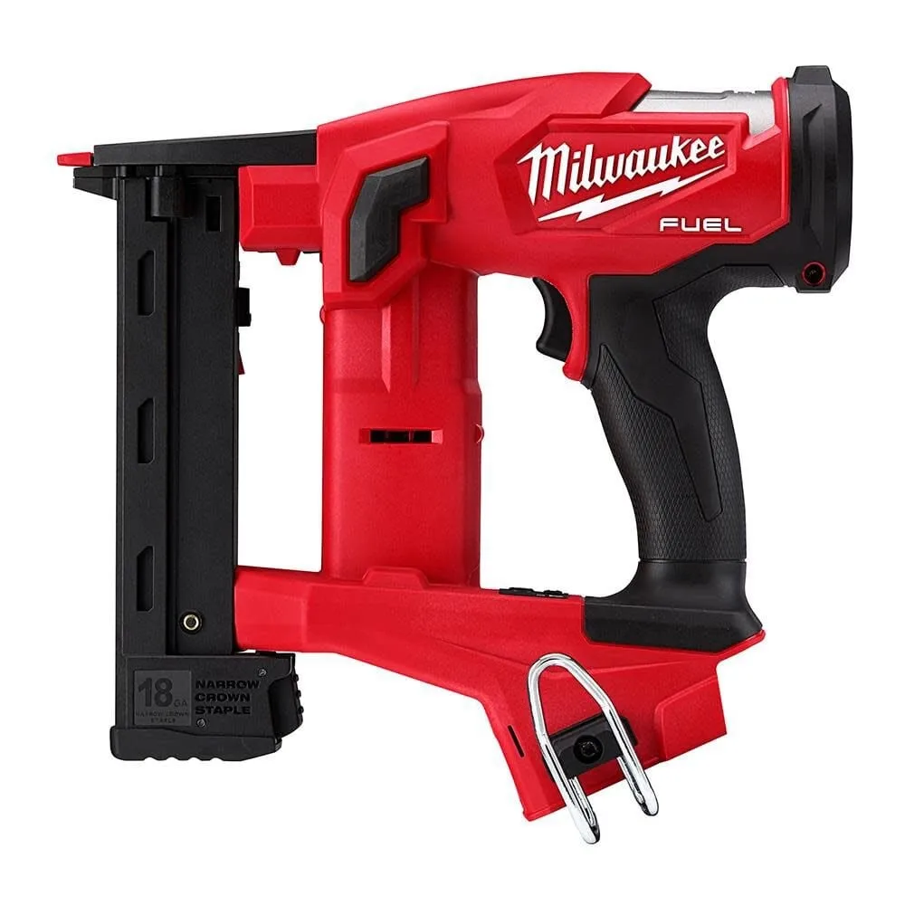 Milwaukee M18 FUEL 18-Volt Lithium-Ion Brushless Cordless 18-Gauge 1/4 in. Narrow Crown Stapler (Tool-Only)