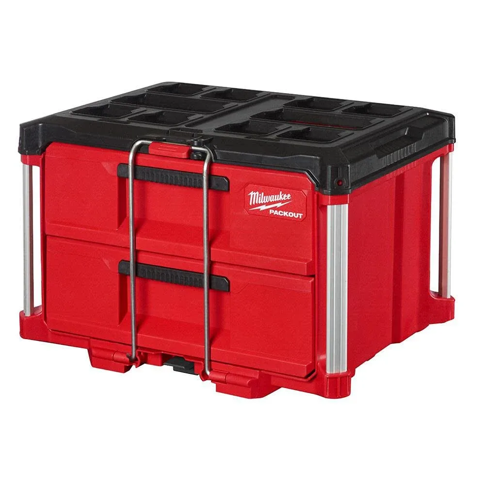 Milwaukee PACKOUT 22 in. 2-Drawer Tool Box with Metal Reinforced Corners