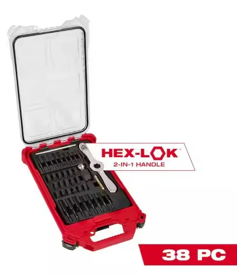 Milwaukee Metric Tap and Die PACKOUT Set w/Hex-LOK 2-in-1 Handle (38-Piece)