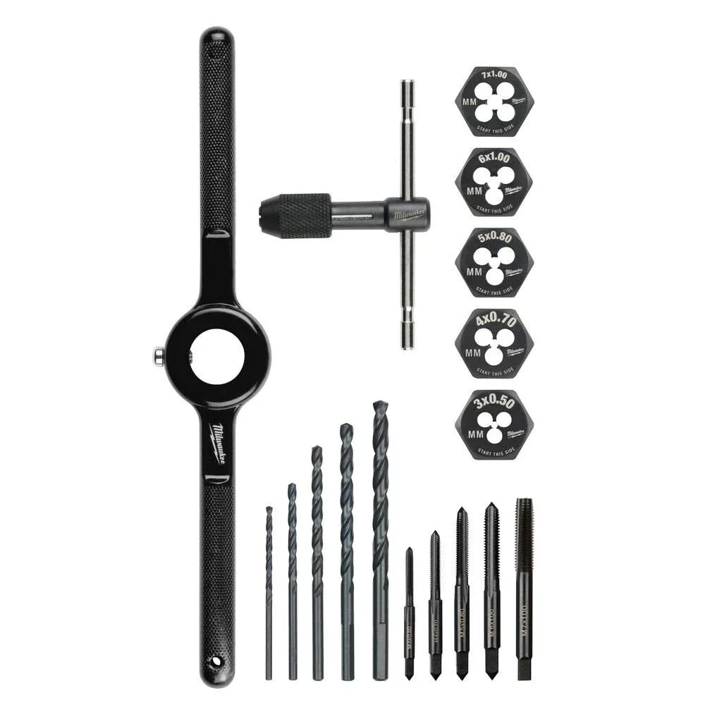 Milwaukee Metric Tap and Die Set (17-Piece)