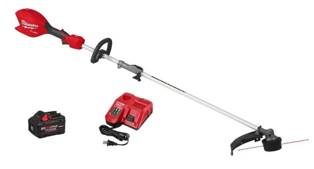 Milwaukee M18 FUEL 18V 16 in. Brushless Cordless Battery Powered String Trimmer w/QUIK-LOK Attachment Capability & 8.0 Ah Battery