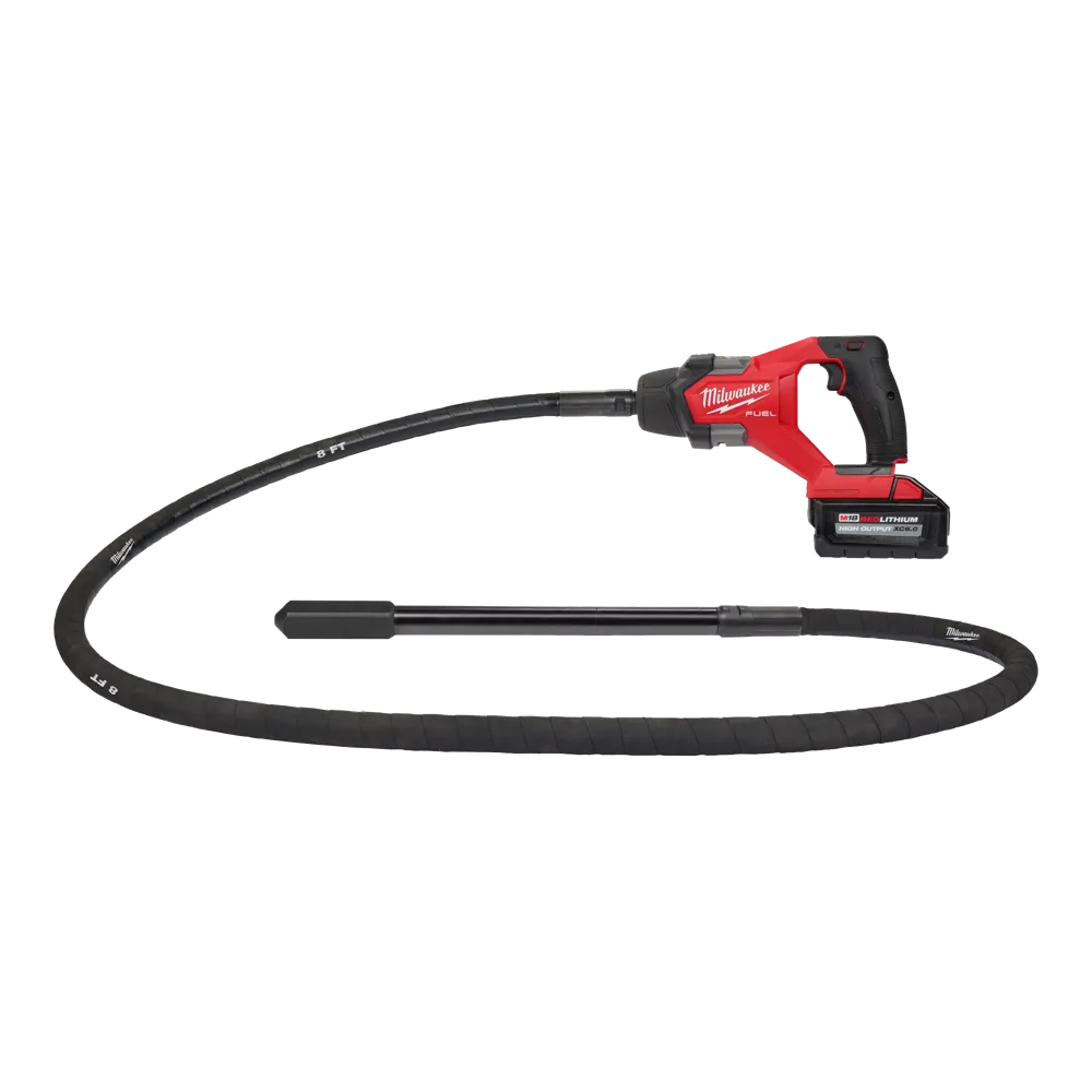 Milwaukee M18 FUEL 18V Lithium-Ion Brushless Cordless 8 ft. Concrete Pencil Vibrator Kit with 6.0 Ah Battery and Charger