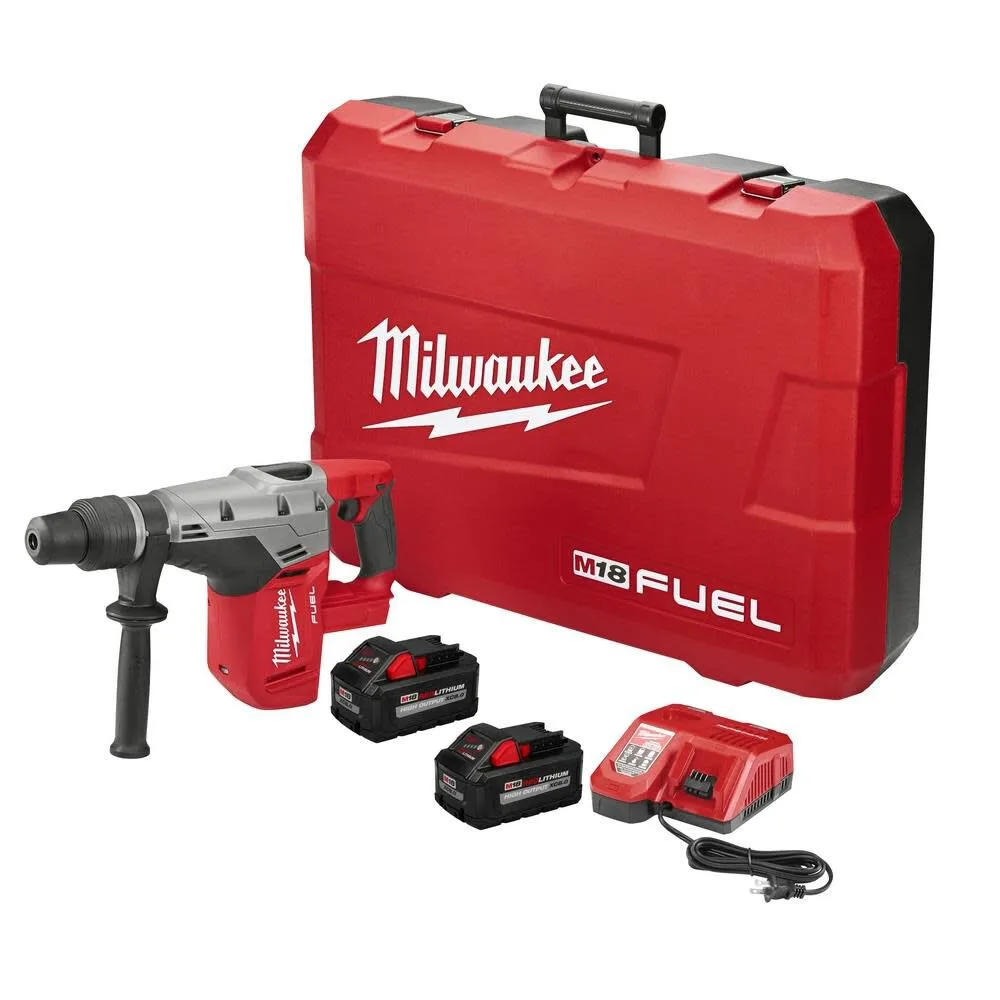 Milwaukee M18 FUEL 18V Lithium-Ion Brushless Cordless 1-9/16 in. SDS-Max Rotary Hammer Kit w/ Two 8.0Ah Batteries & Hard Case