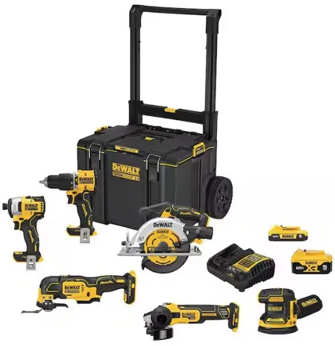 Kit inalámbrico DEWALT 20V MAX ToughSystem de 6 herramientas