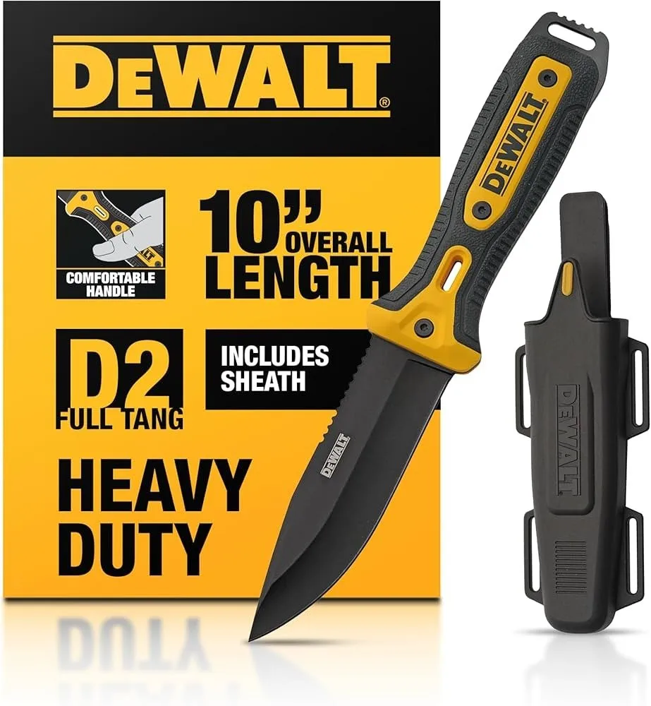 DEWALT D2 Steel Fixed Blade Knife