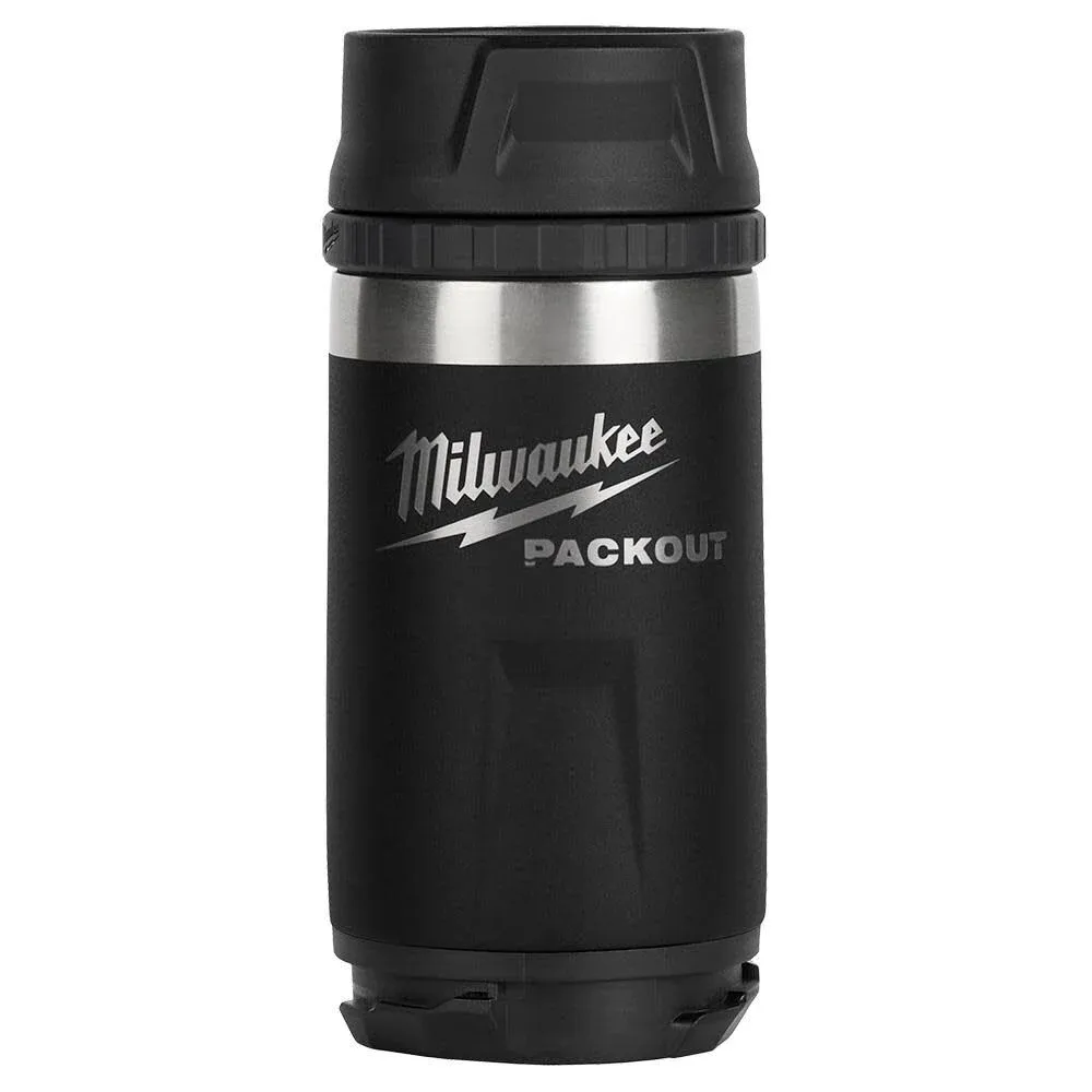 Milwaukee PACKOUT Black 12 oz. Insulated Bottle with Sip Lid