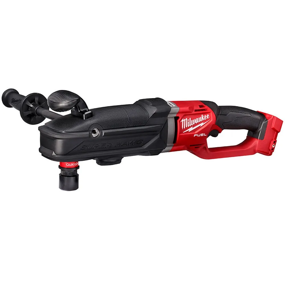 Milwaukee M18 FUEL 18V Lithium-Ion Brushless Cordless GEN 2 SUPER HAWG 7/16 in. Right Angle Drill (Tool-Only)