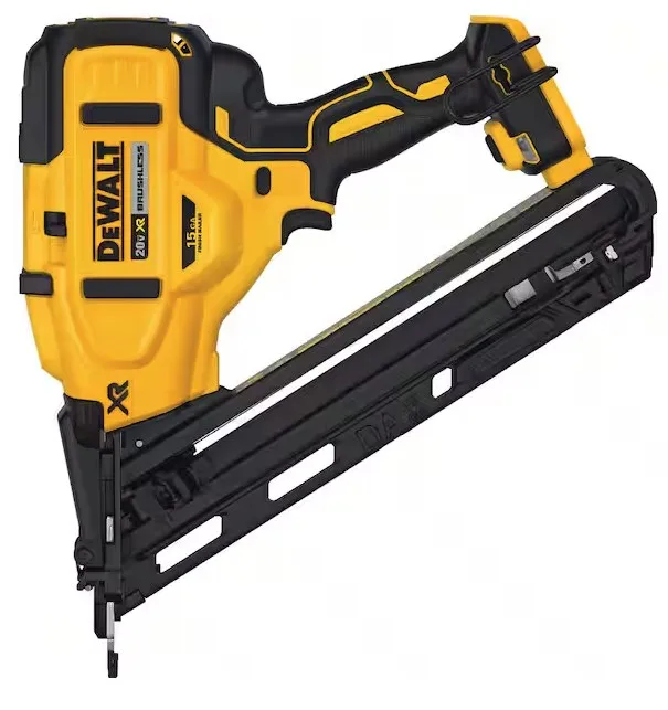 DEWALT 20V MAX XR Lithium-Ion Cordless 15-Gauge Angled Finish Nailer (Tool Only)
