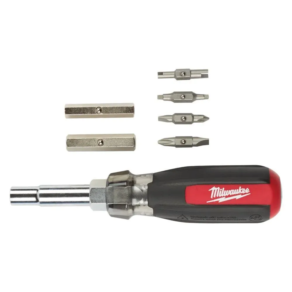 Milwaukee 13-in-1 Multi-Tip Cushion Grip Screwdriver With Schrader Bit
