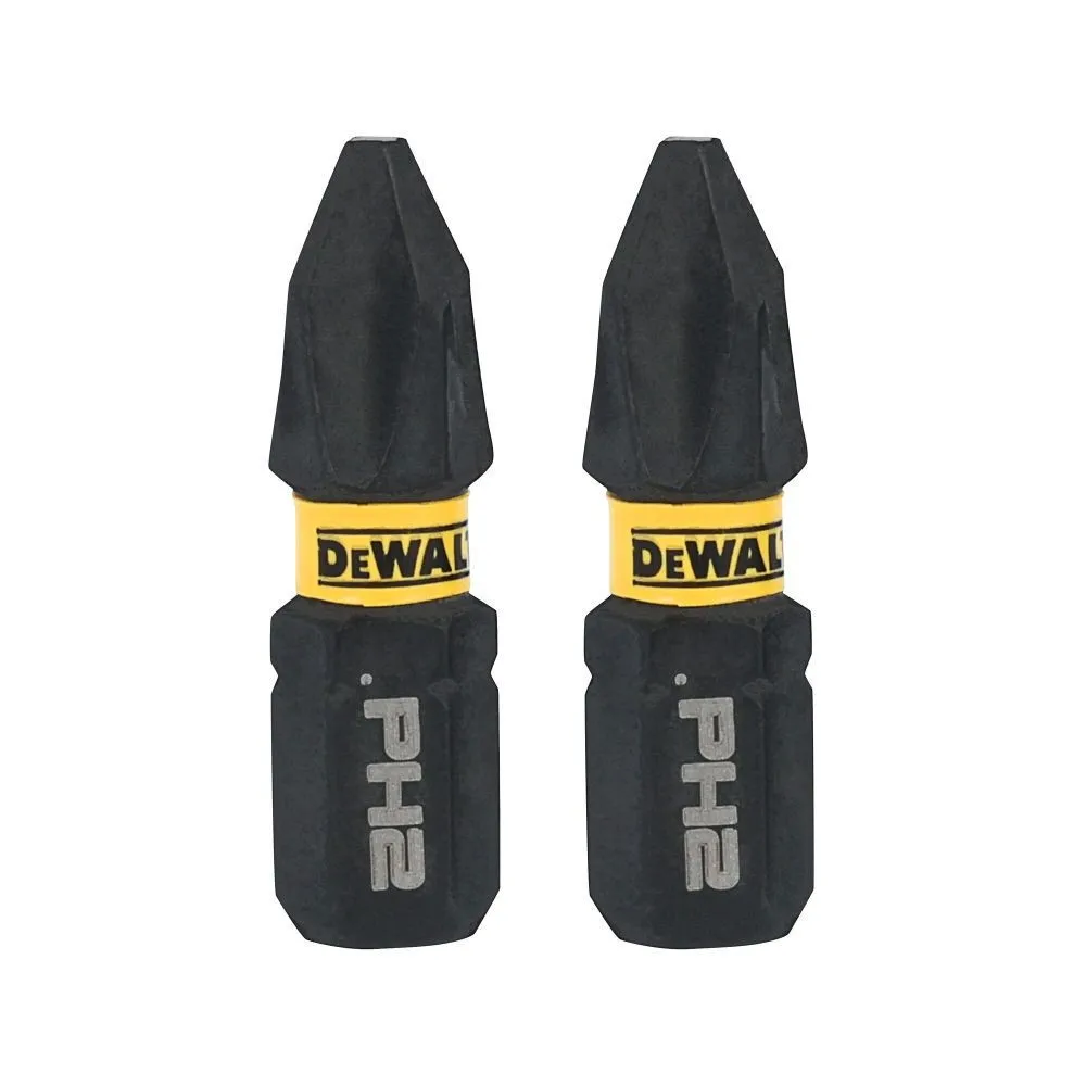 DEWALT Elite Series 1 Inch PH2 Bits, 2 Pieces