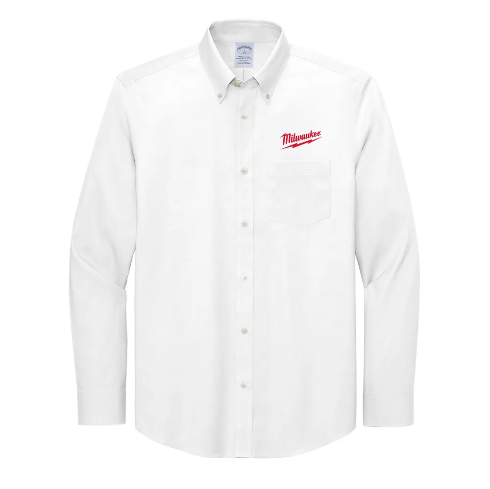 MILWAUKEE - Brooks Brothers Wrinkle-Free Stretch Pinpoint Shirt