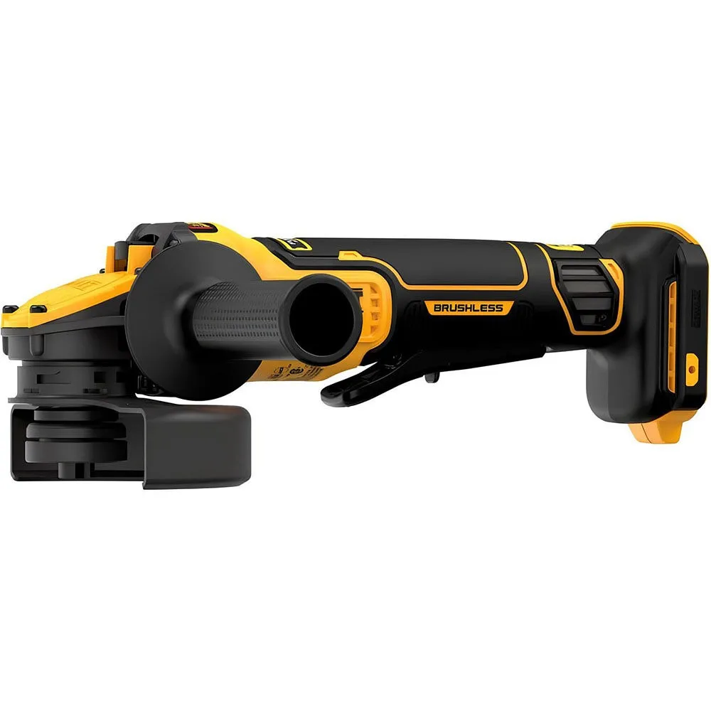 DEWALT 20V MAX Cordless Brushless 4.5 - 5 in. Paddle Switch Angle Grinder with FLEXVOLT ADVANTAGE (Tool Only)