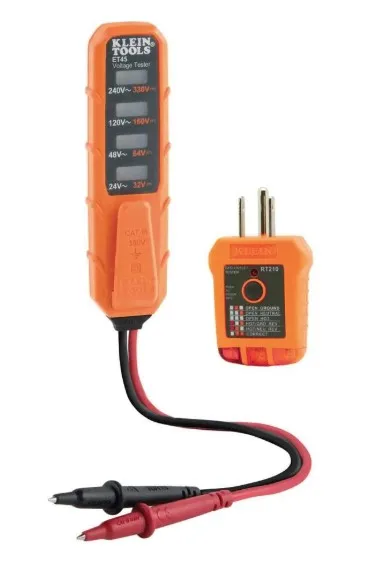 Klein Tools Electrical Test Kit with Voltage and Receptacle Tester