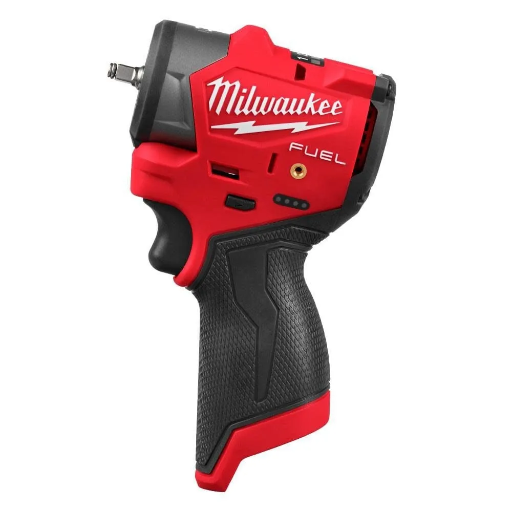Milwaukee M12 FUEL 12V Lithium-Ion Brushless Cordless 1/4 in. Subcompact Impact Wrench w/ Friction Ring