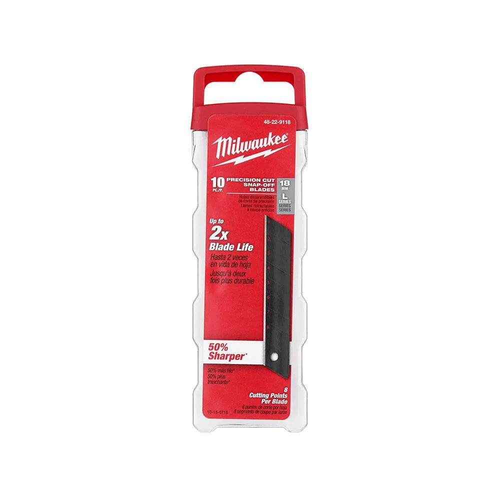 Milwaukee 18mm Precision Snap Blade 10PK