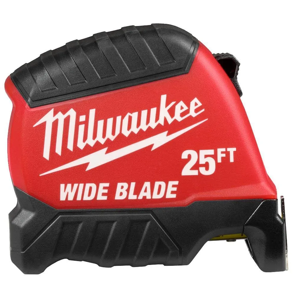 Milwaukee 25 ft. Wide Blade Tape Measure With 18 ft. Reach