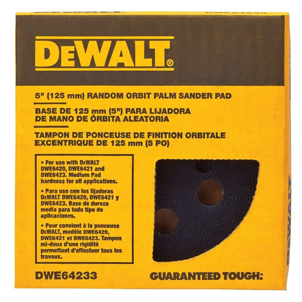 DEWALT 5 in. 8-Hole Hook and Loop Pad