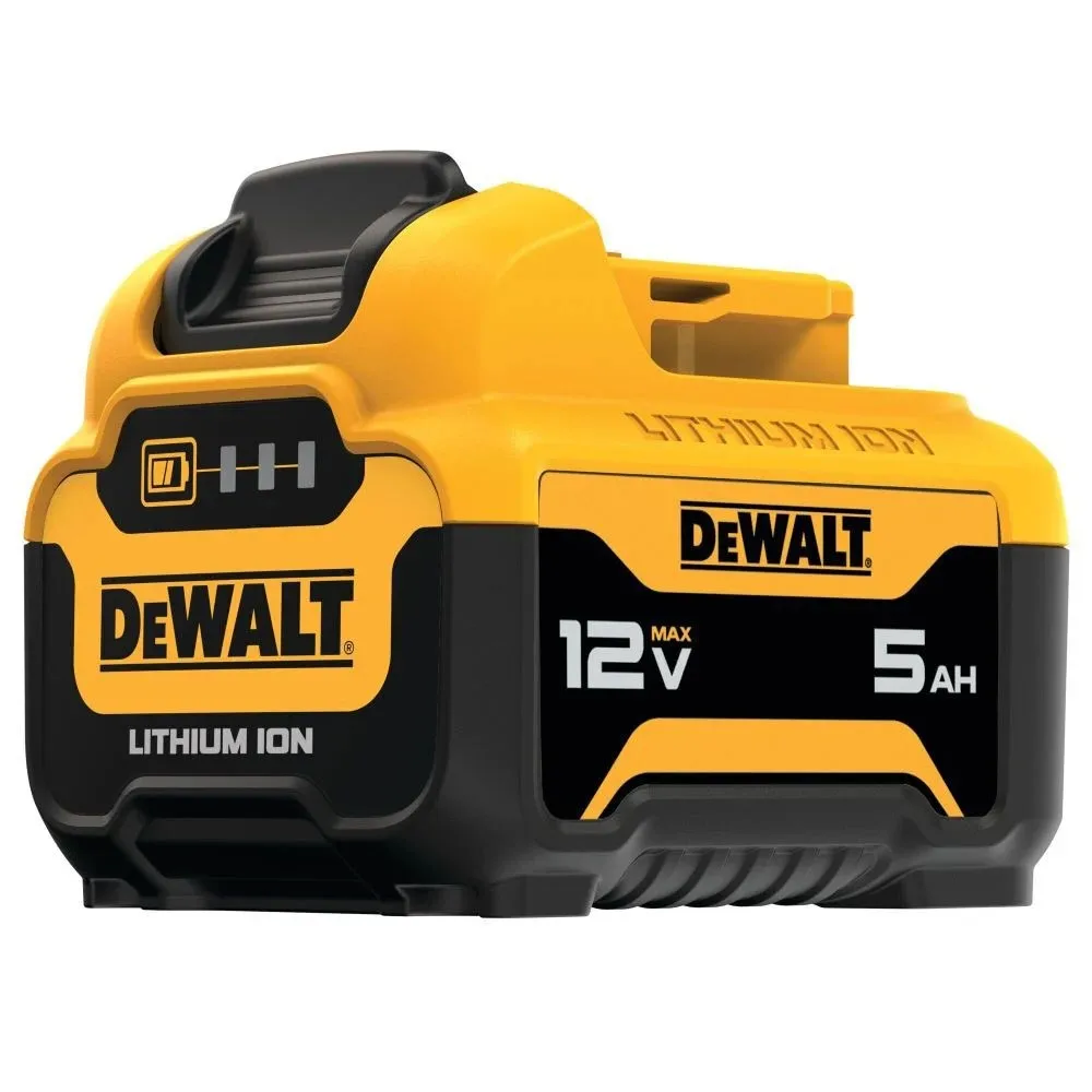 DEWALT 12V MAX 12V 5Ah Lithium Ion Power Tool Battery Pack with Fuel Indicator