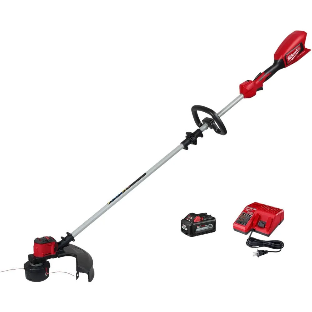 Milwaukee M18 Brushless 18V 16 in. Cordless Battery Powered String Trimmer Kit with 6.0 Ah High Output Battery and Charger