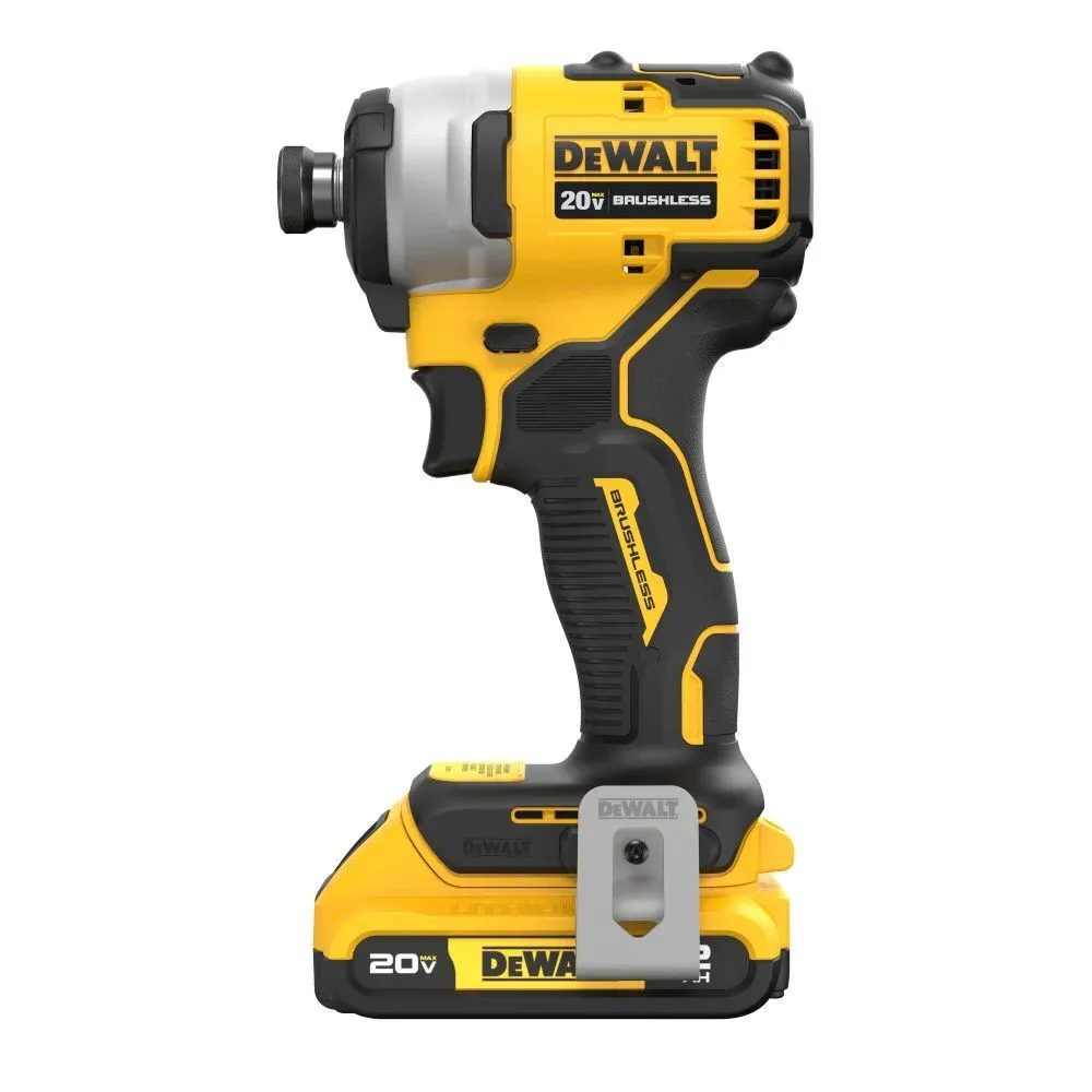 DEWALT ATOMIC 20V Max Lithium-Ion Brushless Cordless Compact 1/4 in. Impact Driver Kit with 2.0Ah Battery, Charger and Bag