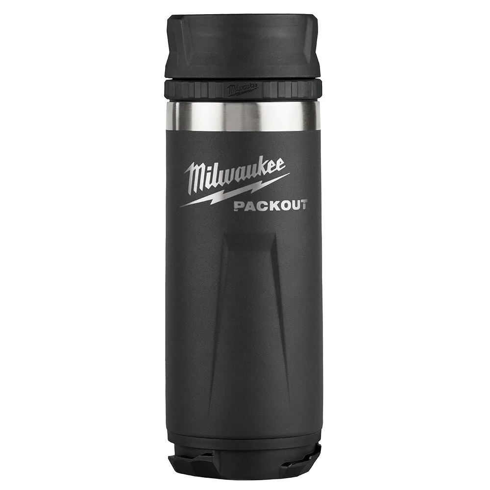 Milwaukee PACKOUT Black 18 Oz. Insulated Bottle with Sip Lid