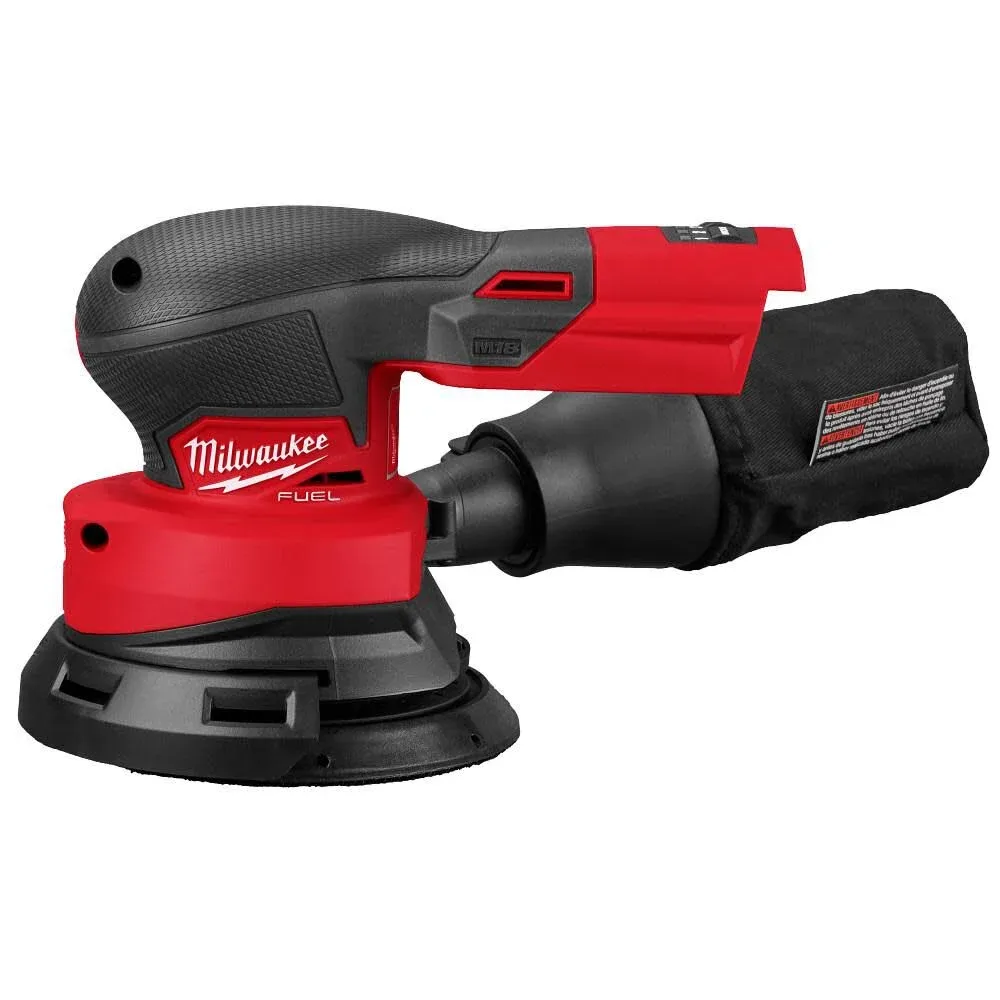 Milwaukee M18 18V Lithium-Ion Brushless Cordless FUEL 5 in. Random Orbit Sander (Tool-Only)