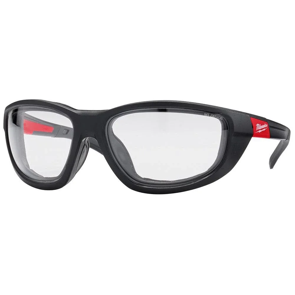 Milwaukee Performance Safety Glasses with Clear Fog-Free Lenses and Gasket