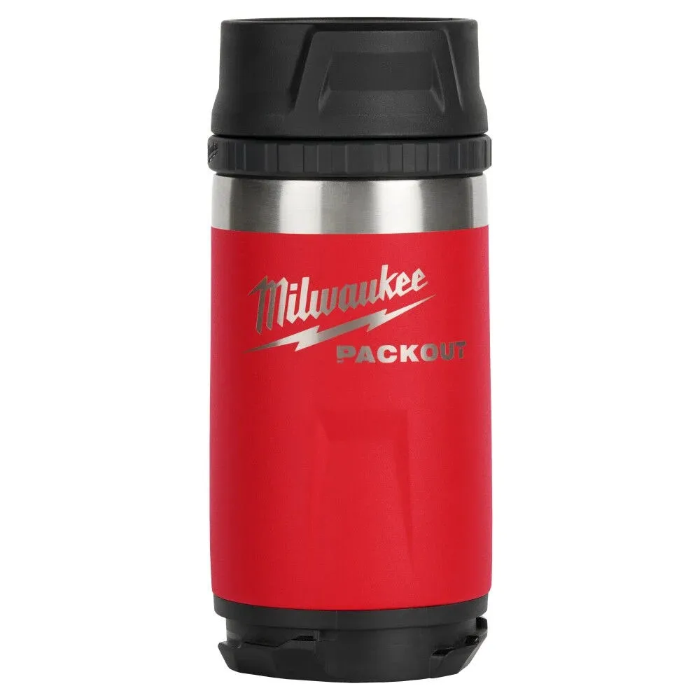 Milwaukee PACKOUT Red 12 oz. Insulated Bottle with Sip Lid
