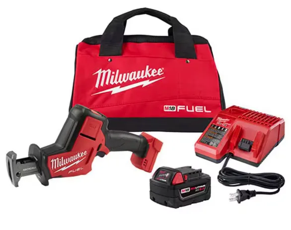 Milwaukee M18 FUEL 18V Lithium-Ion Brushless Cordless HACKZALL Reciprocating Saw Kit W/(1) 5.0Ah Batteries, Charger & Tool Bag