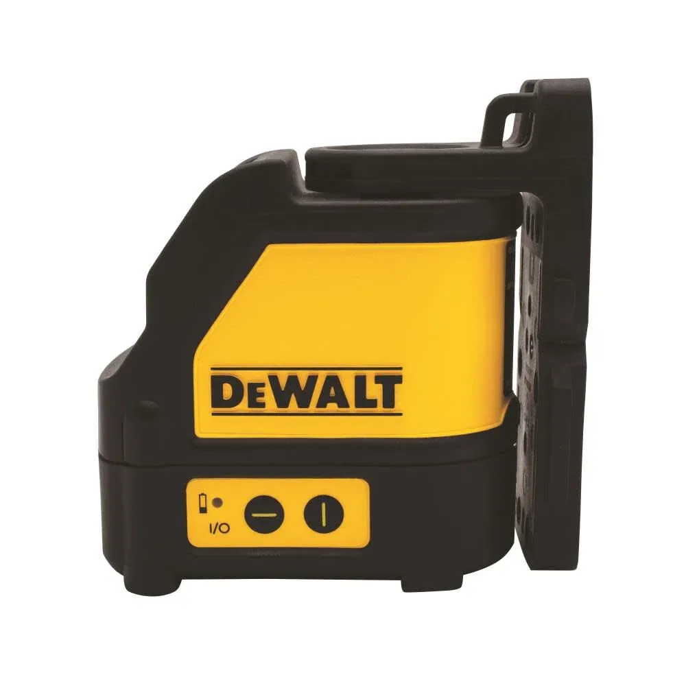 DEWALT 100 ft. Green Self-Leveling Cross Line Laser Level with (3) AA Batteries & Case