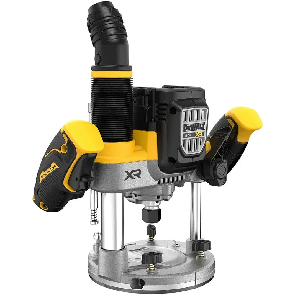 DEWALT 20V MAX XR 2-1/4 Peak HP Brushless Cordless Plunge Router (Tool Only)