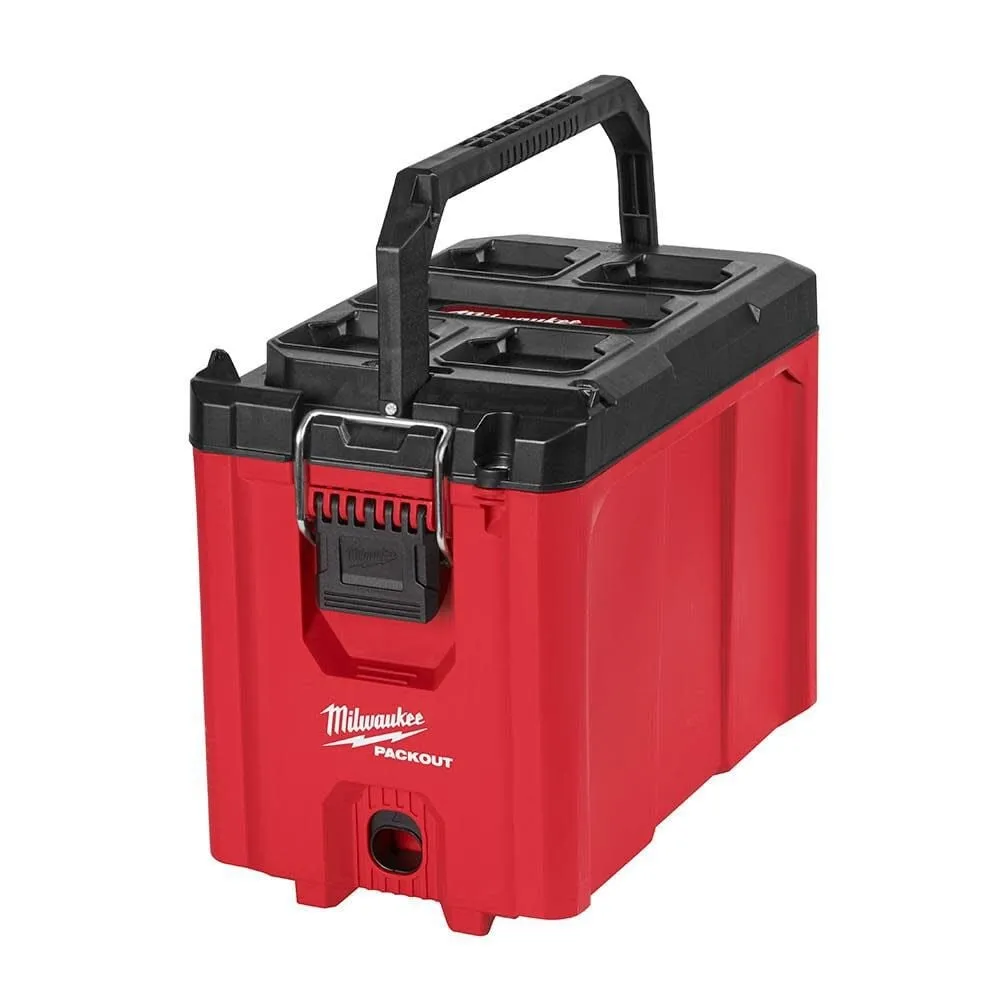 Milwaukee PACKOUT 10 in. Compact Portable Tool Box with Adjustable Dividers and Interior Storage Tray