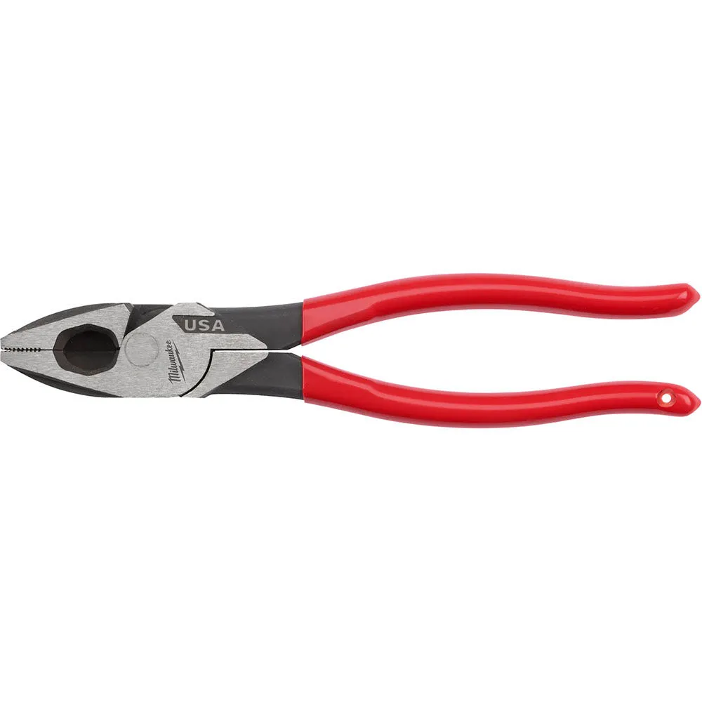 Milwaukee 9 in. Lineman's Pliers with Fish Tape Puller and Dipped Grip
