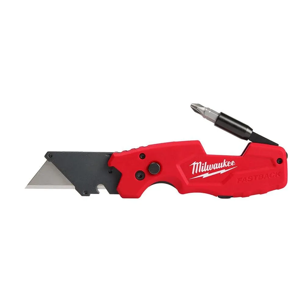 Milwaukee FASTBACK 6-in-1 Folding Utility Knives with General Purpose Blade