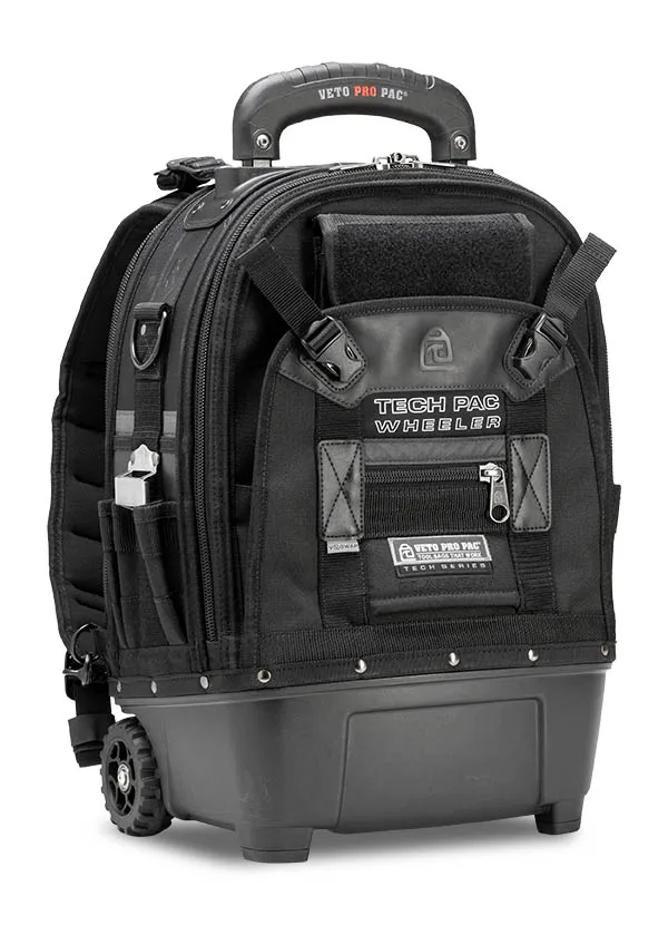 Veto Pro Pac 60 Lbs Tech Pac Wheeler Blackout Backpack with Tool and Meter Panel