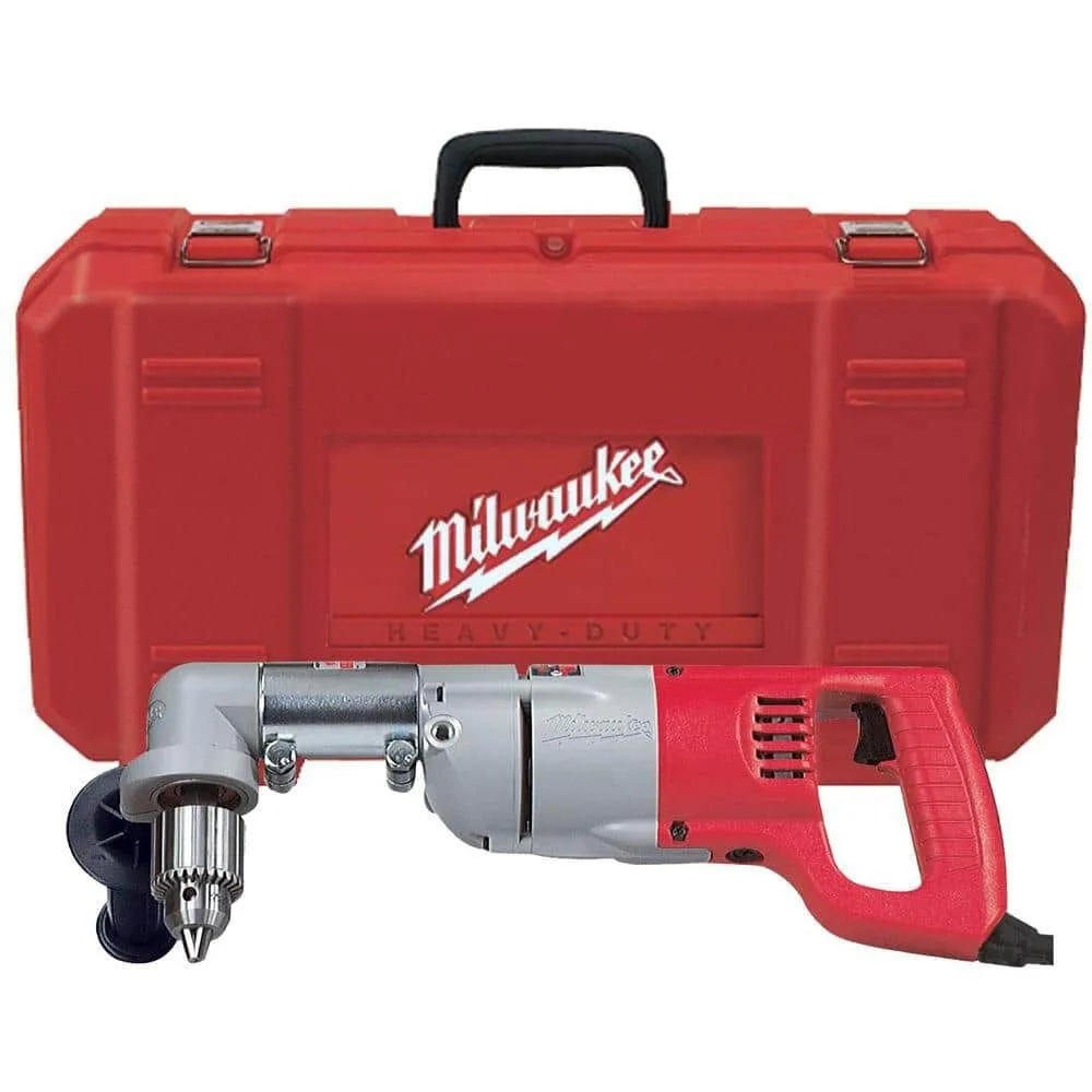 Milwaukee 7 Amp Corded 1/2 in. Corded Right-Angle Drill Kit with Hard Case