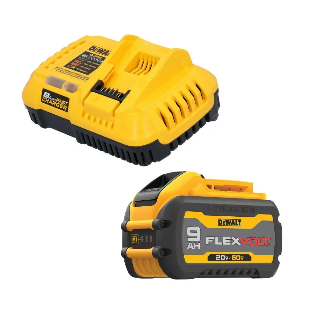 DEWALT 20V/60V MAX FLEXVOLT Lithium-Ion 9.0Ah Battery and Charger Starter Kit