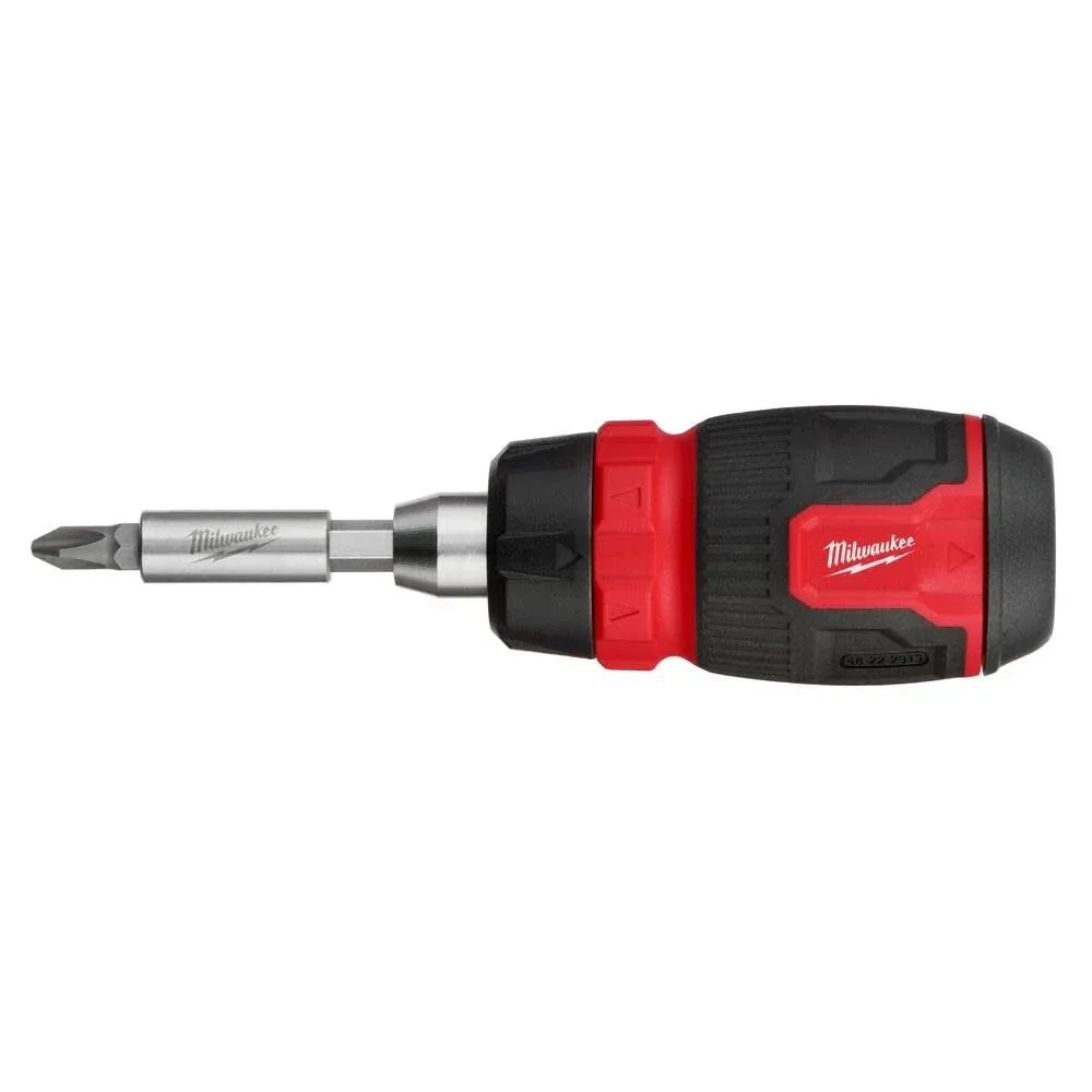 Milwaukee 8-In-1 Ratcheting Compact Multi-Bit Screwdriver
