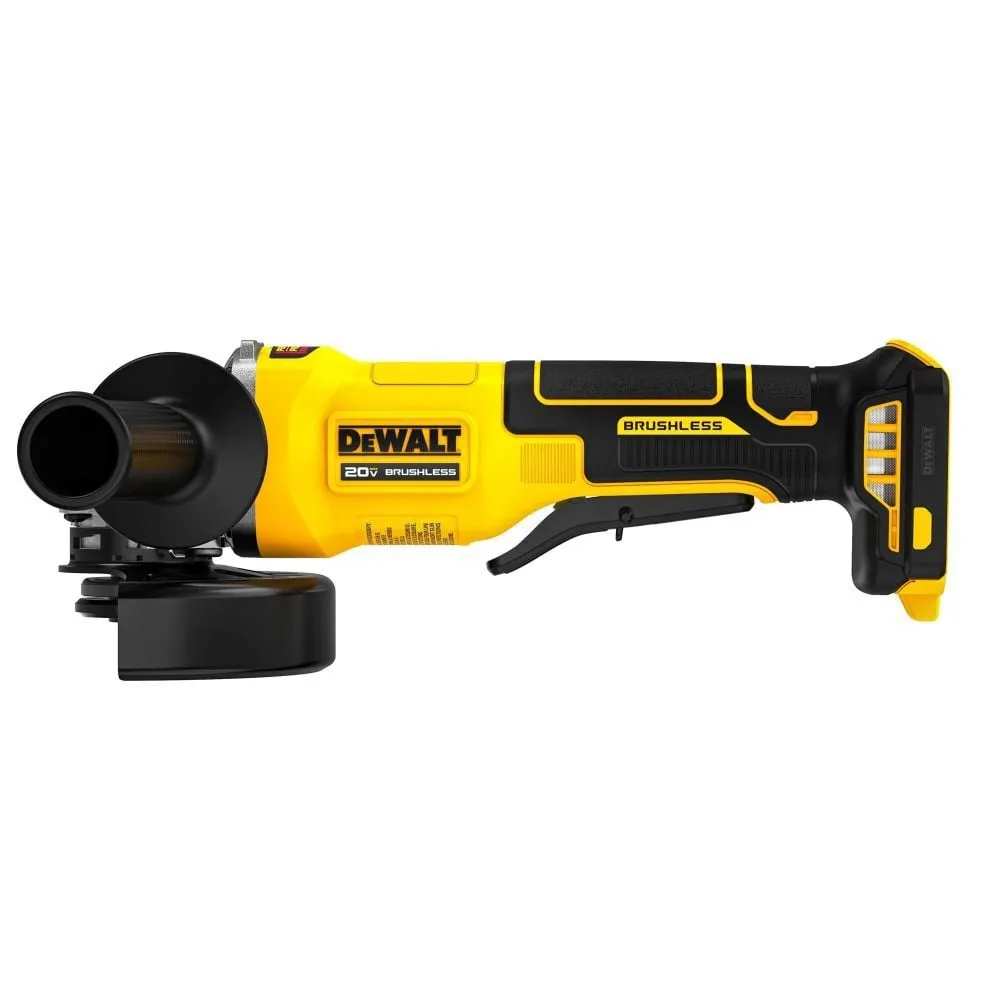 DEWALT 20V MAX Cordless Brushless 4-1/2 in. Angle Grinder with Paddle Switch (Tool Only)