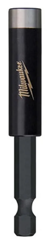 Milwaukee SHOCKWAVE Bit Holder with C-Ring, 1/4 in Drive, Hex Drive, 1/4 in Shank, Hex Shank, Steel, 10/PK