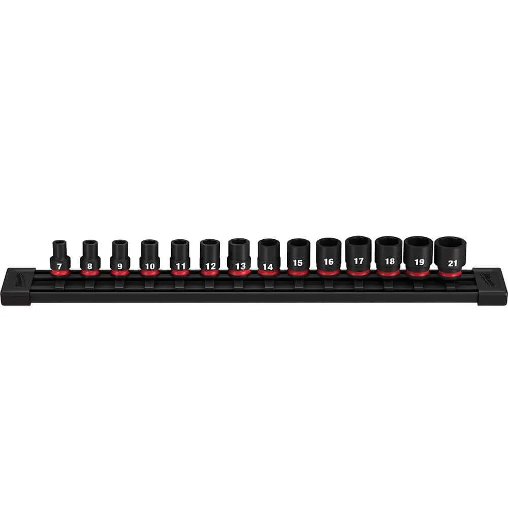 Milwaukee Electric Tool 14 Piece Shallow 3/8"" Drive