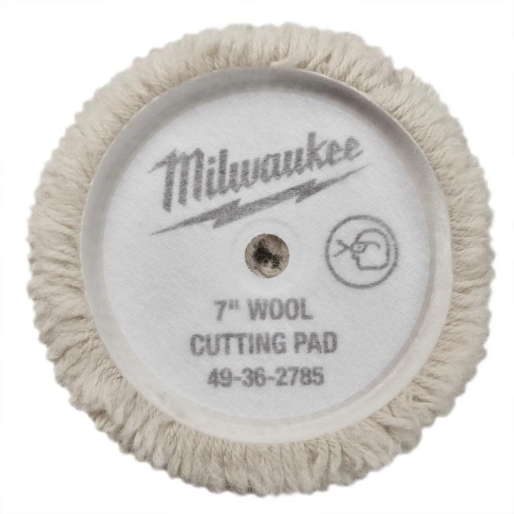 Milwaukee 7 in. Wool Cutting Pad