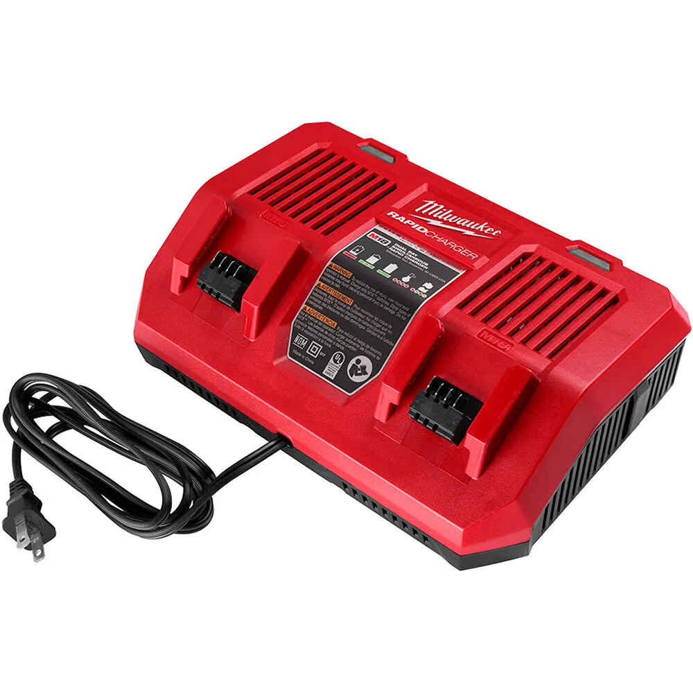 Milwaukee M18 18-Volt Lithium-Ion Dual Bay Rapid Battery Charger