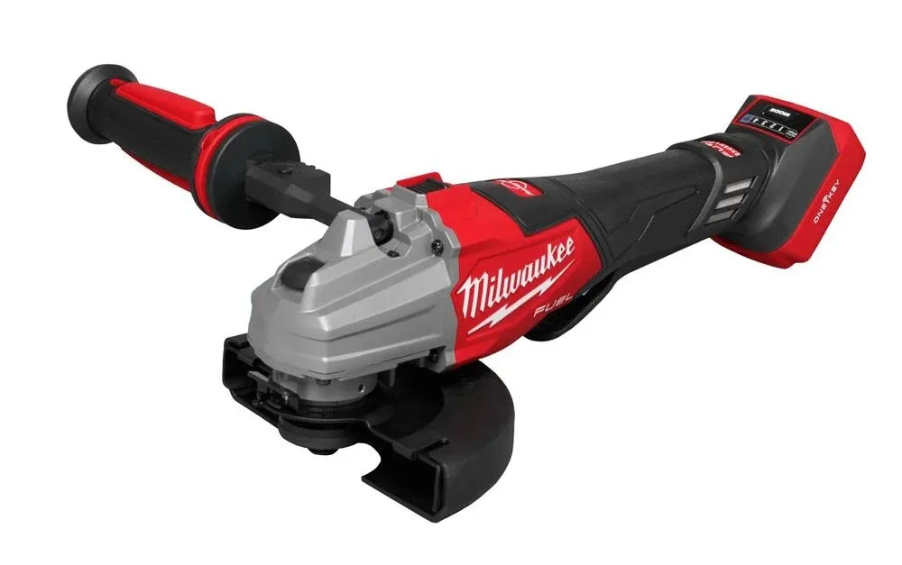 Milwaukee M18 FUEL ONE-KEY 18V Lithium-Ion Cordless 4-1/2 in. /6 in. Dual Trigger Braking Grinder with Paddle Switch