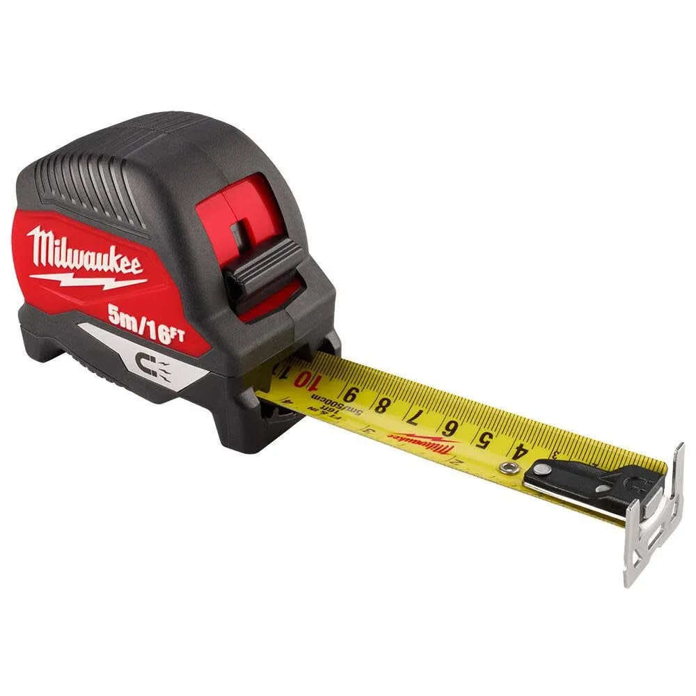 Milwaukee 5m/16 ft. Compact Magnetic Tape Measure