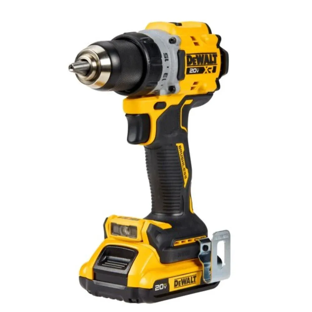 DEWALT 20V MAX Lithium-Ion Cordless Brushless 1/2 in. Drill Driver Kit with (2) 2.0Ah Batteries, Charger and Bag