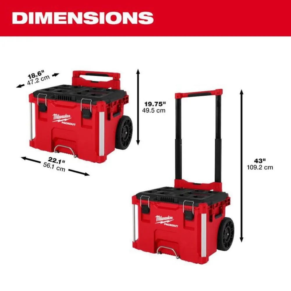Milwaukee PACKOUT Tool Box Set with NEW Low Handle Rolling Tool Box 5