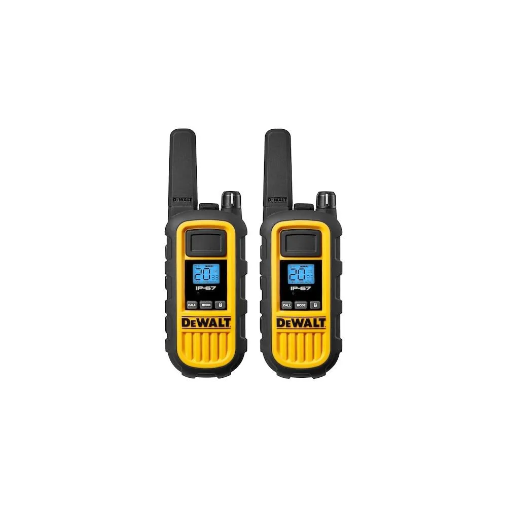 DEWALT Heavy-Duty 2W Walkie Talkies 2pk