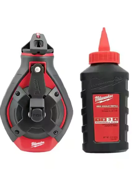 Milwaukee 100 ft. Bold Line Chalk Reel Kit with Red Chalk