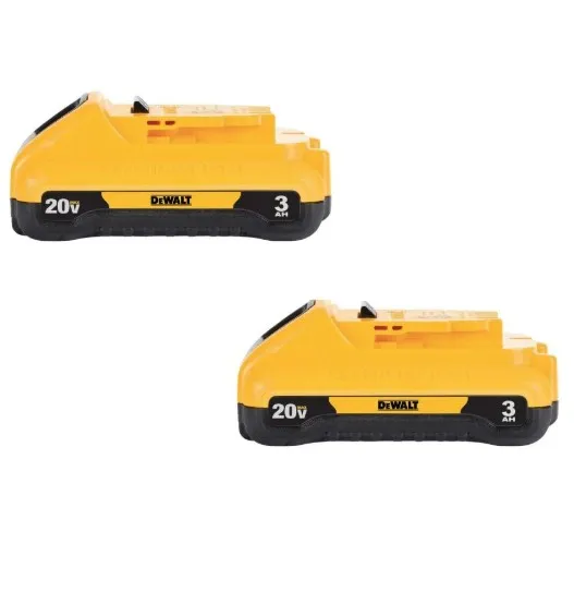 DEWALT 20V MAX 3 Ah Compact Battery 2-Pack
